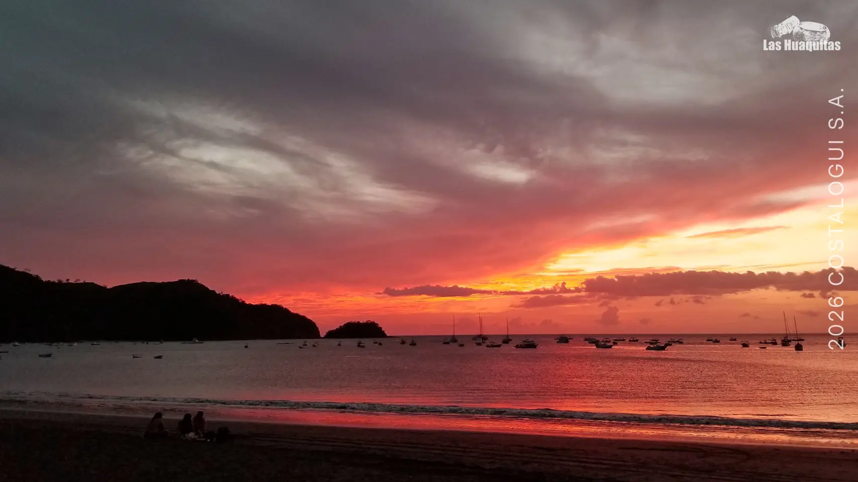 Traumhafte Sonnenuntergänge in der Nähe des Baugrundstücks Playas del Coco